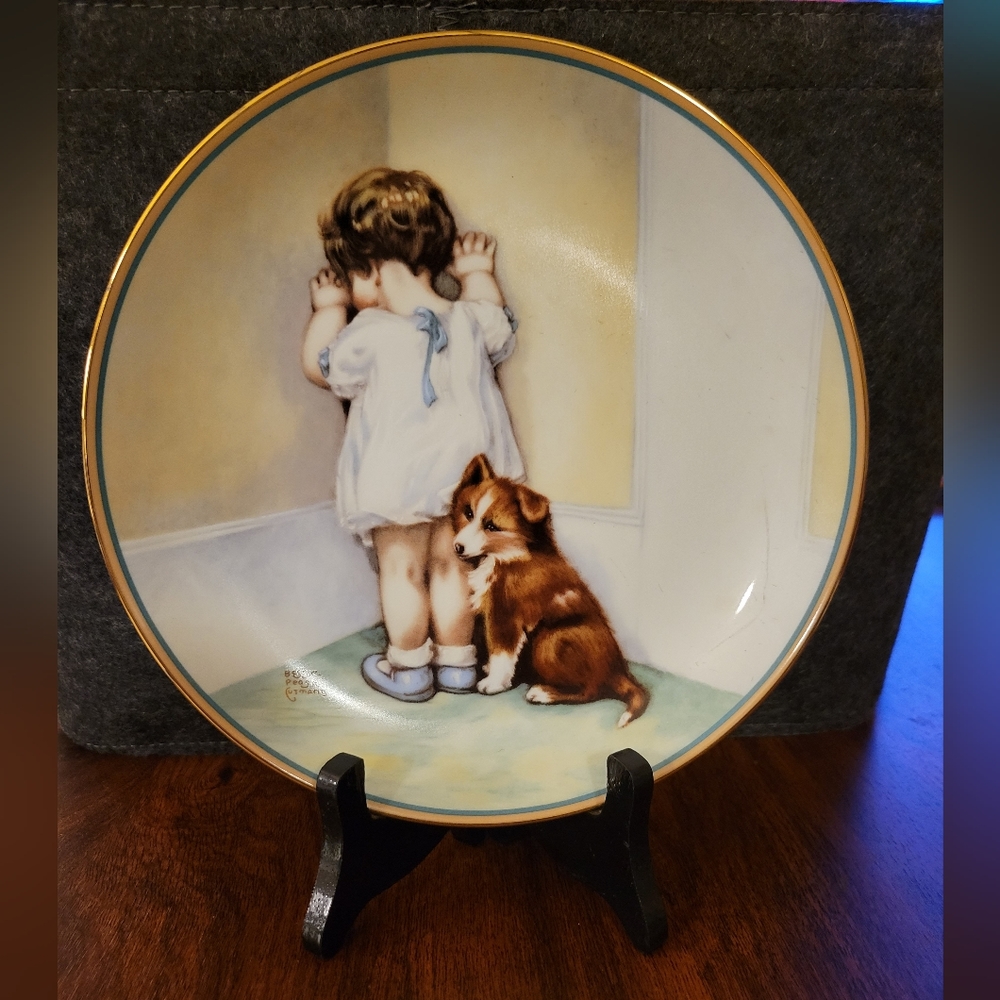 The Hamilton Collection 1985 In Disgrace  Bessie Pease Cutmann Collectible Plate